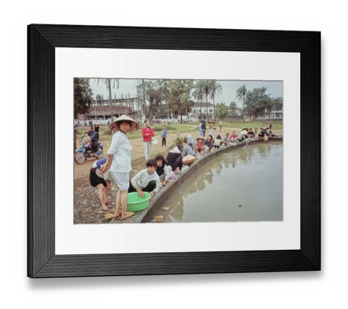 Framed Print : South Vietnamese Refugees, Hue Framed Print : South Vietnamese Refugees, Hue