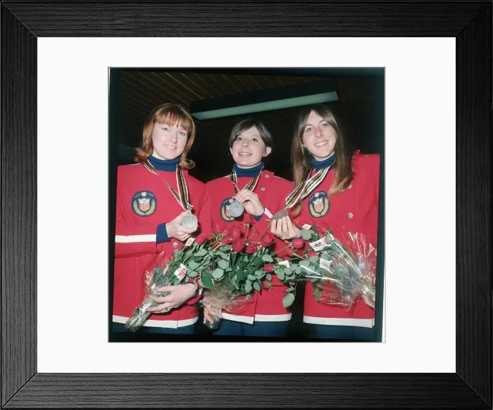 Framed Print : Olympic Speed Skating Silver Medalists Framed Print : Olympic Speed Skating Silver Medalists