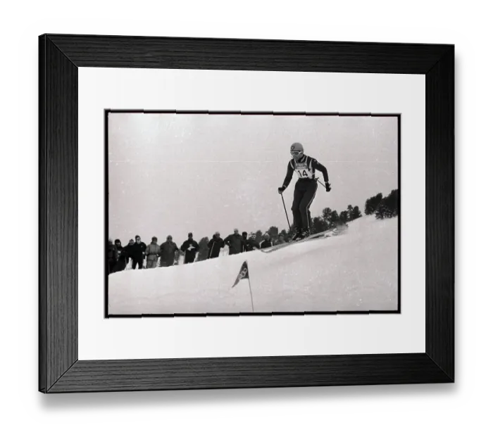 Framed Print : Jean-Claude Killy Zooming Down Slope Framed Print : Jean-Claude Killy Zooming Down Slope