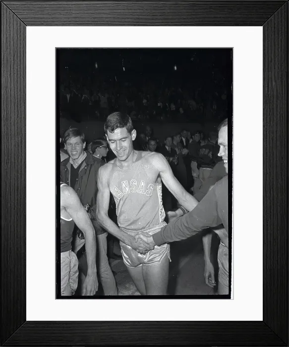 Framed Print : Jim Ryun After Winning Race