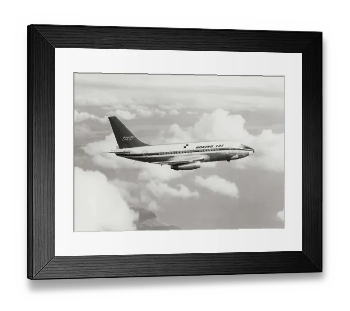 Framed Print : A Boeing 737 Airplane in Flight Framed Print : A Boeing 737 Airplane in Flight
