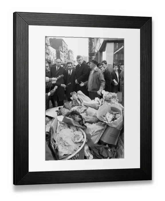 Framed Print : John V. Lindsay Facing Citizens Framed Print : John V. Lindsay Facing Citizens
