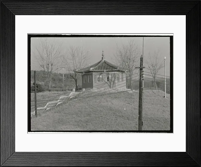Framed Print : North Korean Guard Post