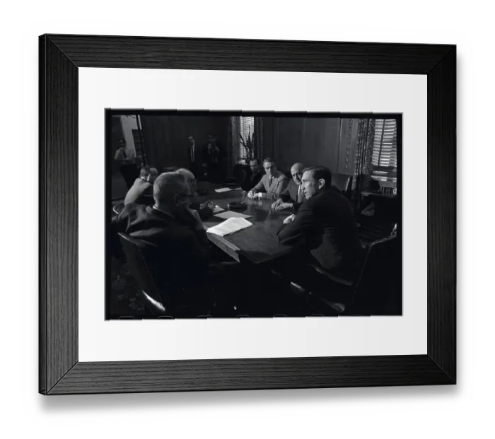 Framed Print : Federal Crime Prevention Meeting in Session Framed Print : Federal Crime Prevention Meeting in Session