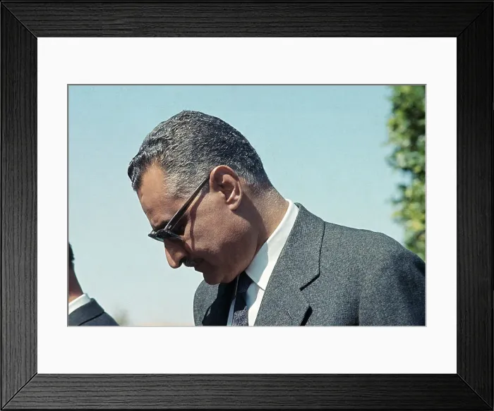 Framed Print : Portrait of Gamal Abdel Nasser Framed Print : Portrait of Gamal Abdel Nasser