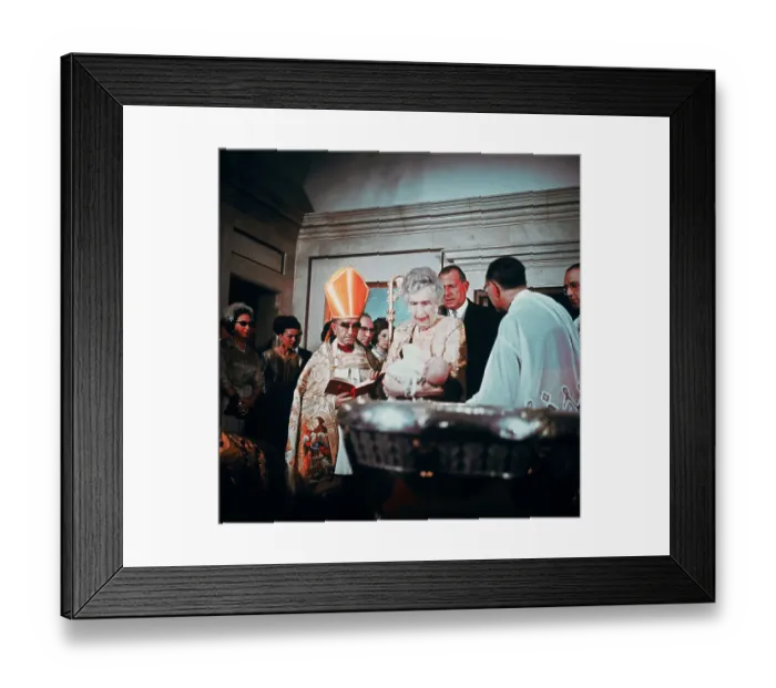 Framed Print : Baptism of Prince Felipe
