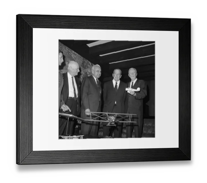 Framed Print : Aircraft Inventors Standing at Dinner Framed Print : Aircraft Inventors Standing at Dinner