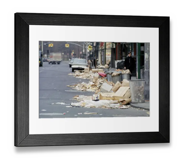 Framed Print : New York Garbage Strike Of 1968 Framed Print : New York Garbage Strike Of 1968