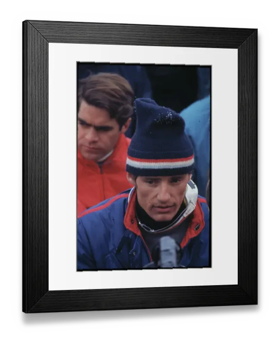 Framed Print : Jean-Claude Killy Being Interviewed Framed Print : Jean-Claude Killy Being Interviewed