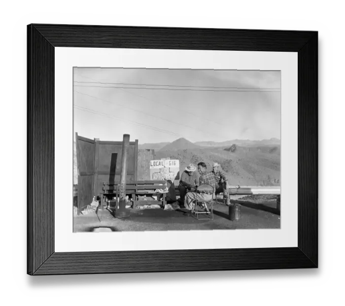 Framed Print : Mining Strike Framed Print : Mining Strike