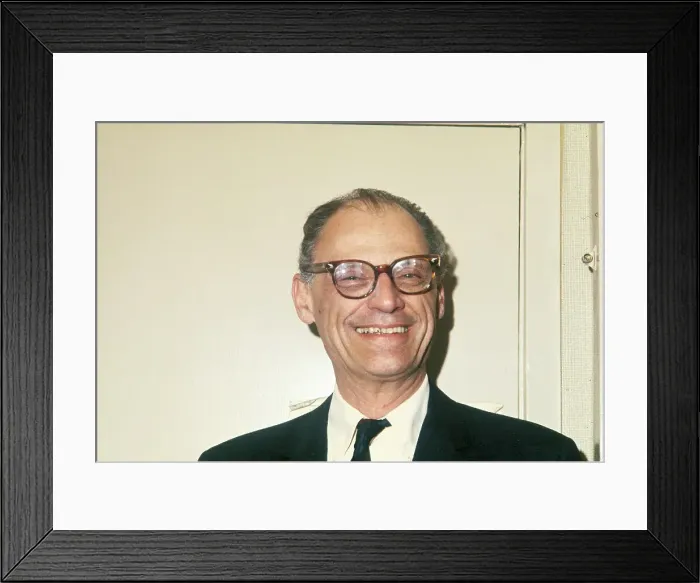 Framed Print : Arthur Miller Smiling for Camera Framed Print : Arthur Miller Smiling for Camera