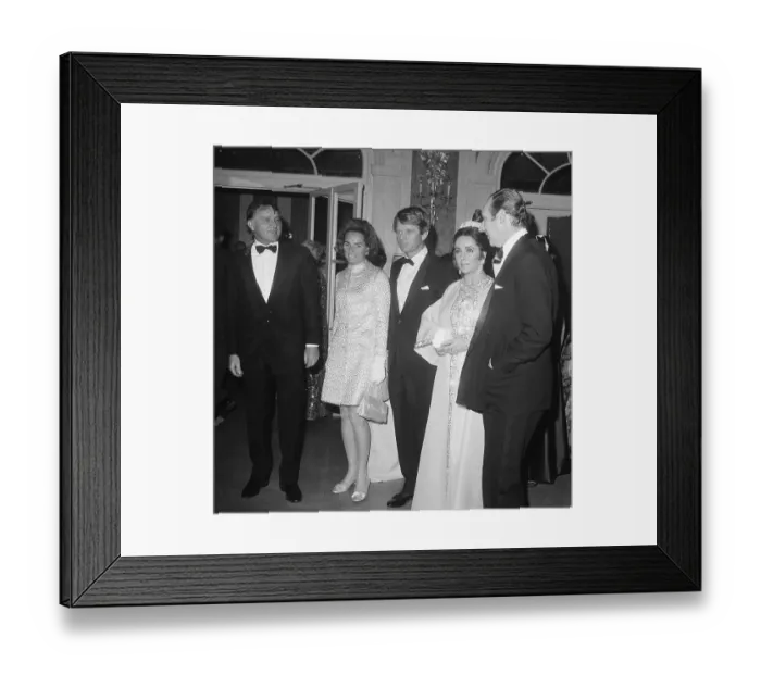 Framed Print : The Kennedys and the Burtons at a Premiere Framed Print : The Kennedys and the Burtons at a Premiere