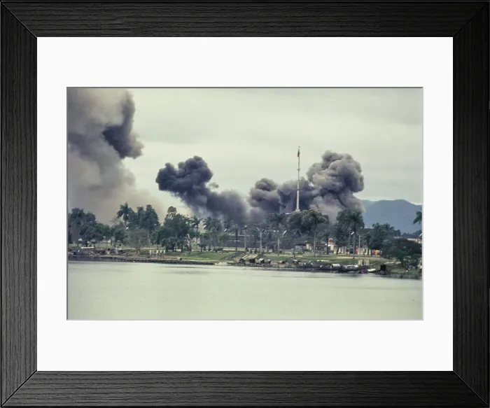 Framed Print : Bombing Hue Framed Print : Bombing Hue
