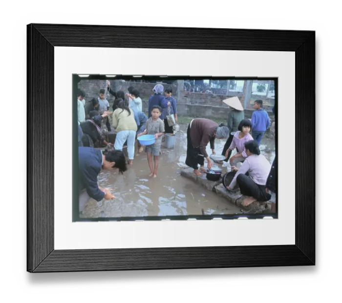 Framed Print : Vietnamese Refugees Framed Print : Vietnamese Refugees