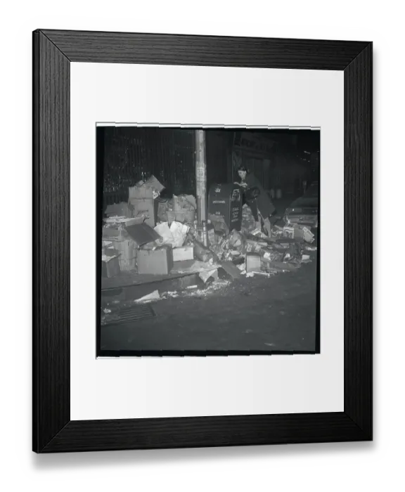 Framed Print : Pedestrian Trying to Enter Mailbox