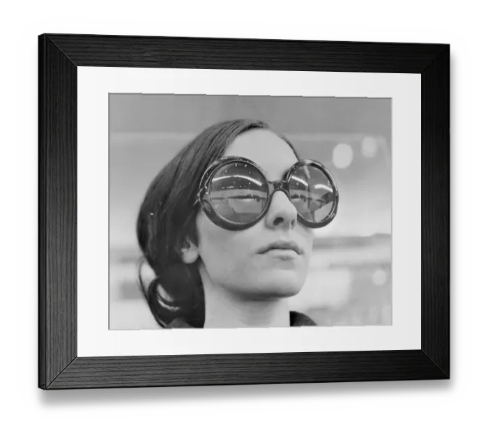 Framed Print : Peggy Fleming Wearing Sunglasses Framed Print : Peggy Fleming Wearing Sunglasses