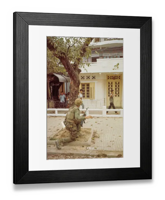 Framed Print : Viet Cong Attack, Hue Framed Print : Viet Cong Attack, Hue