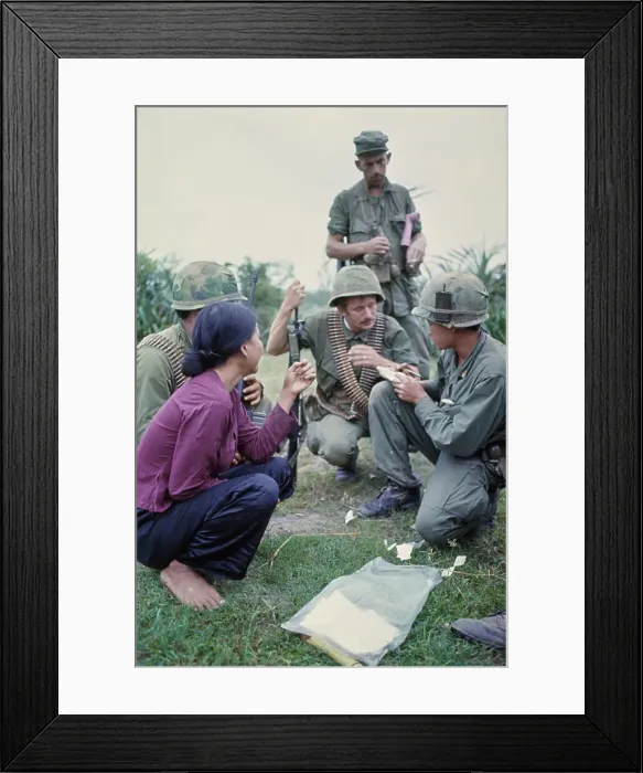 Framed Print : US Soldiers in Hue Framed Print : US Soldiers in Hue