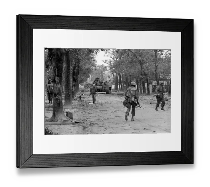 Framed Print : US Marines Fighting in Hue