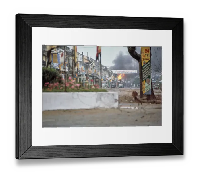 Framed Print : Street Fire, Hue Framed Print : Street Fire, Hue