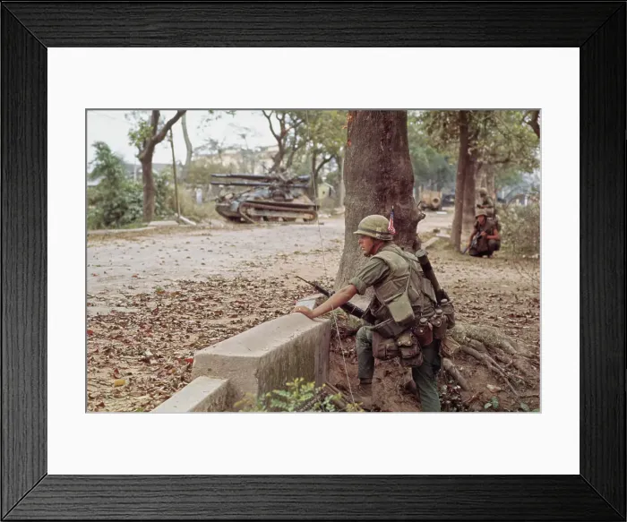 Framed Print : Viet Cong Attack, Hue Framed Print : Viet Cong Attack, Hue