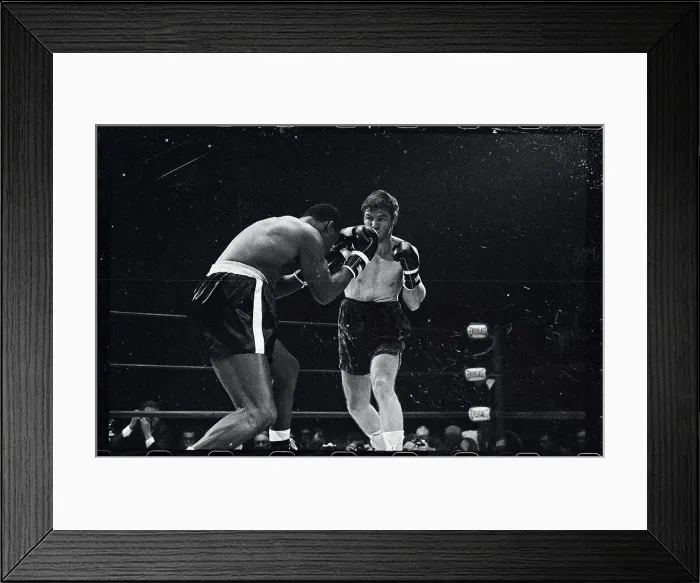 Framed Print : Thad Spencer in Boxing Match, Getting Hit Framed Print : Thad Spencer in Boxing Match, Getting Hit
