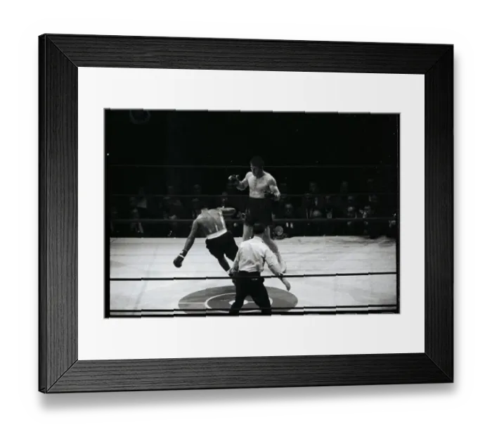 Framed Print : Thad Spencer Going Down in Boxing Match Framed Print : Thad Spencer Going Down in Boxing Match
