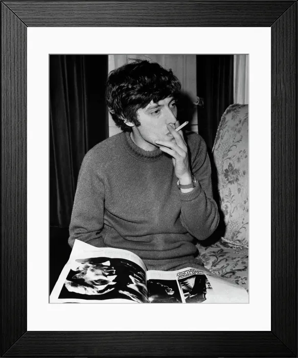 Framed Print : Playwright Tom Stoppard Smoking Cigarette Framed Print : Playwright Tom Stoppard Smoking Cigarette