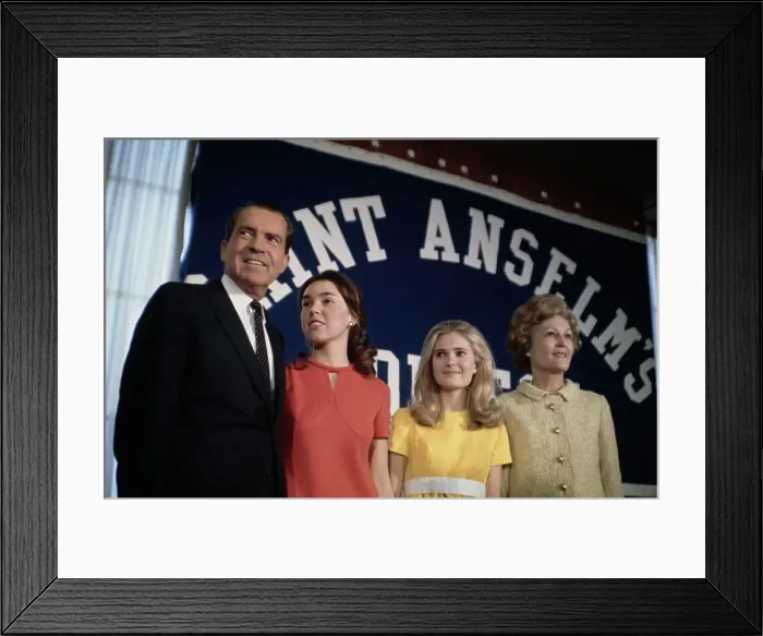 Framed Print : Richard Nixon And Family Framed Print : Richard Nixon And Family