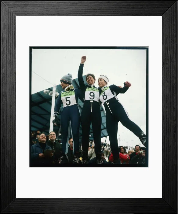Framed Print : Portrait of the Ladies Giant Slalom Medalists Framed Print : Portrait of the Ladies Giant Slalom Medalists