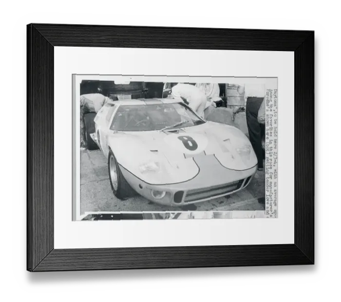 Framed Print : Ford GT Racing Car