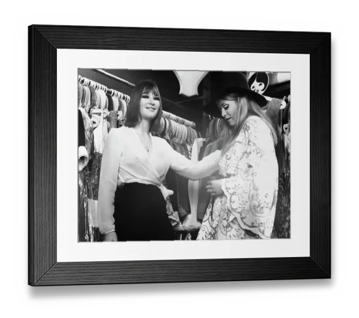 Framed Print : Girls in A Carnaby Street Boutique Framed Print : Girls in A Carnaby Street Boutique