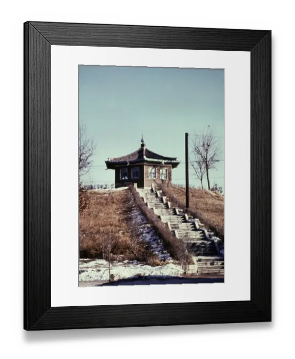 Framed Print : North Korean Guardhouse Framed Print : North Korean Guardhouse