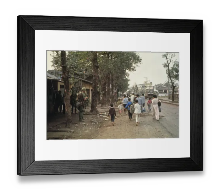 Framed Print : Hue Refugees Framed Print : Hue Refugees