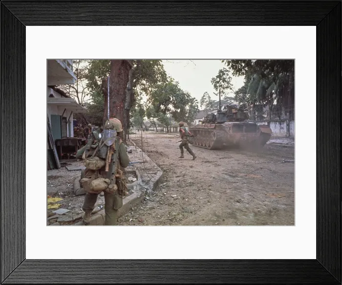 Framed Print : Vietnamese Civilians Seeking Safety Framed Print : Vietnamese Civilians Seeking Safety