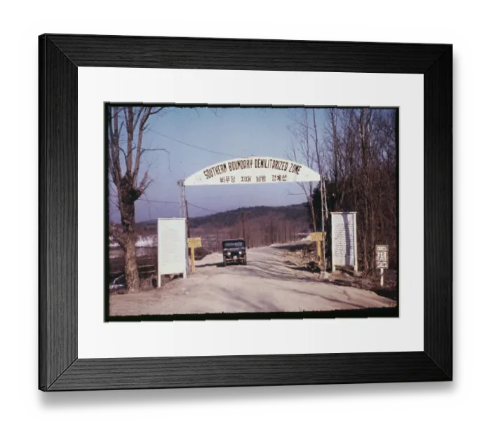 Framed Print : Panmunjom Southern Boundary Demilitarized Zone Entrance Framed Print : Panmunjom Southern Boundary Demilitarized Zone Entrance
