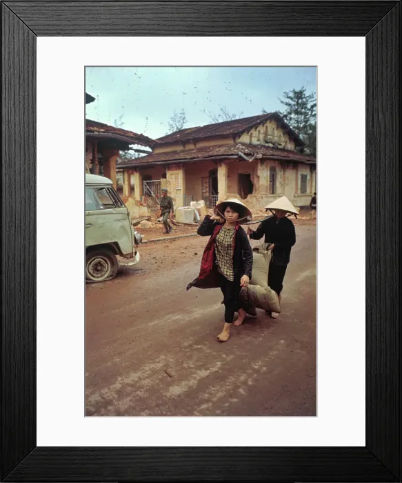 Framed Print : Fleeing South Vietnamese People Framed Print : Fleeing South Vietnamese People