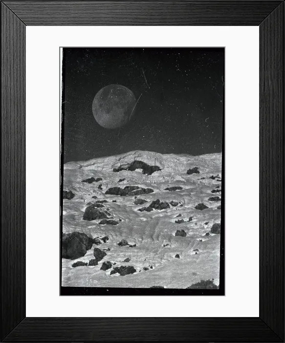 Framed Print : View of the Moon from Afar Framed Print : View of the Moon from Afar