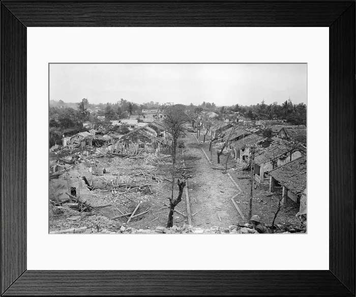 Framed Print : Destroyed Homes Left to Decay Framed Print : Destroyed Homes Left to Decay