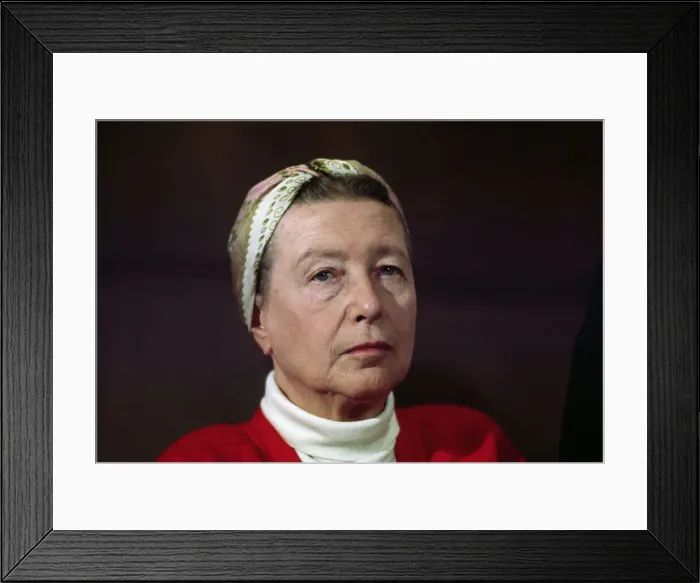 Framed Print : French Existentialist and Writer Simone De Beauvoir Framed Print : French Existentialist and Writer Simone De Beauvoir
