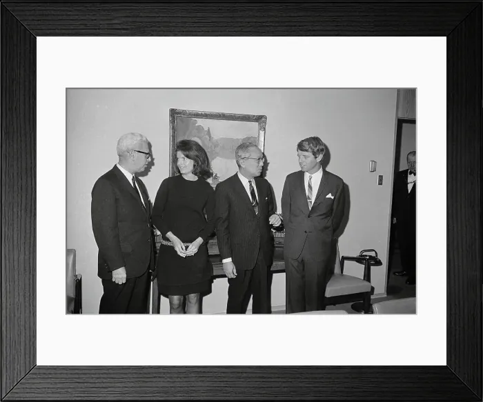 Framed Print : Jacqueline Kennedy at United Nations Lunch Framed Print : Jacqueline Kennedy at United Nations Lunch