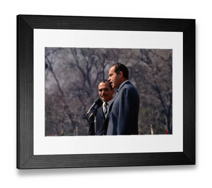 Framed Print : Richard Nixon and King Hussein Framed Print : Richard Nixon and King Hussein