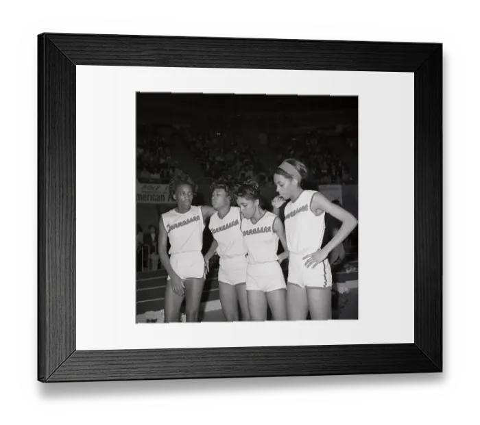Framed Print : Relay Team Standing Together at Stadium Framed Print : Relay Team Standing Together at Stadium