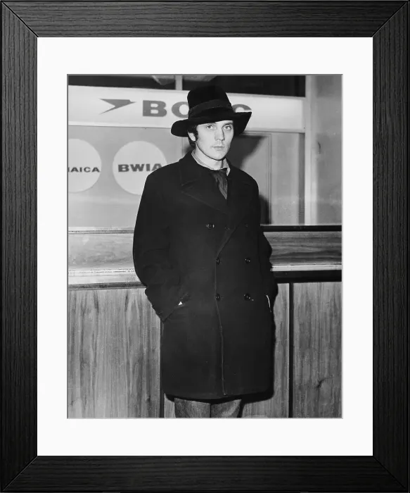 Framed Print : Actor Terence Stamp Arriving at Airport Framed Print : Actor Terence Stamp Arriving at Airport