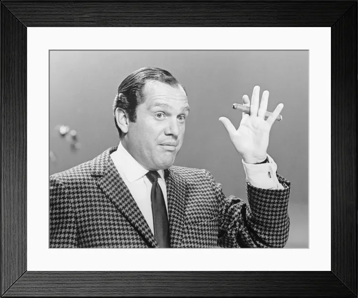 Framed Print : Alan King During The Kraft Music Hall Television Show Framed Print : Alan King During The Kraft Music Hall Television Show
