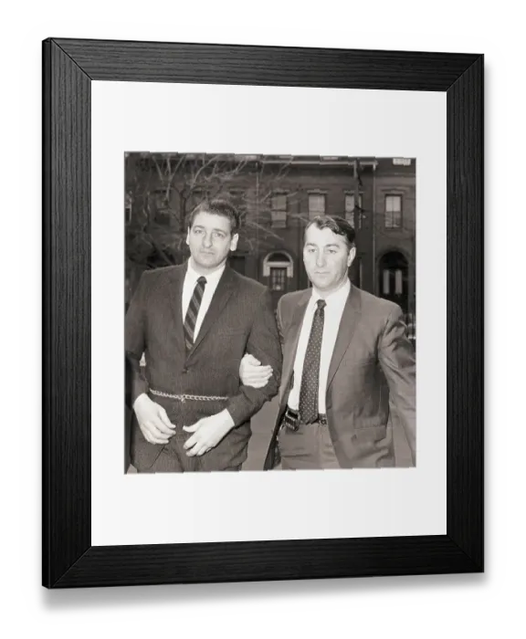 Framed Print : Albert de Salvo Escorted into Court Framed Print : Albert de Salvo Escorted into Court