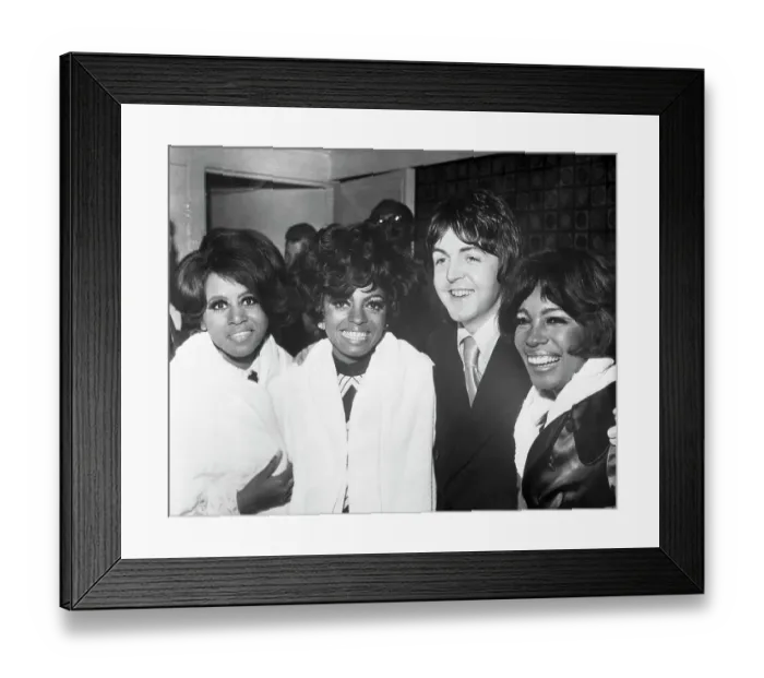 Framed Print : McCartney and Supremes at Nightclub Framed Print : McCartney and Supremes at Nightclub