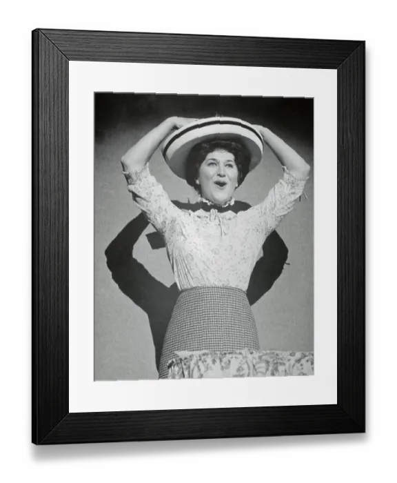 Framed Print : Patricia Routledge Singing in Play Framed Print : Patricia Routledge Singing in Play