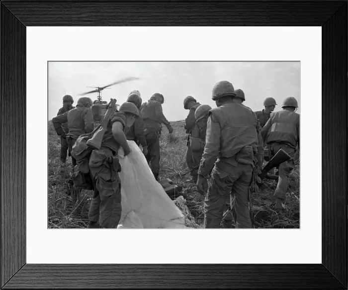 Framed Print : Soldiers Regrouping after Plane was Shot Down Framed Print : Soldiers Regrouping after Plane was Shot Down