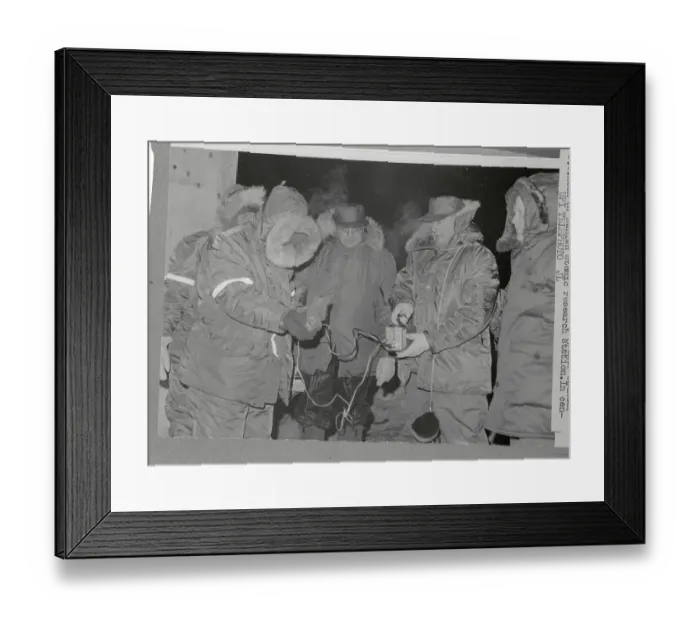 Framed Print : Scientific Team Working with Instruments Framed Print : Scientific Team Working with Instruments
